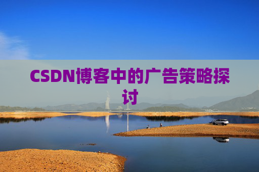 CSDN博客中的广告策略探讨