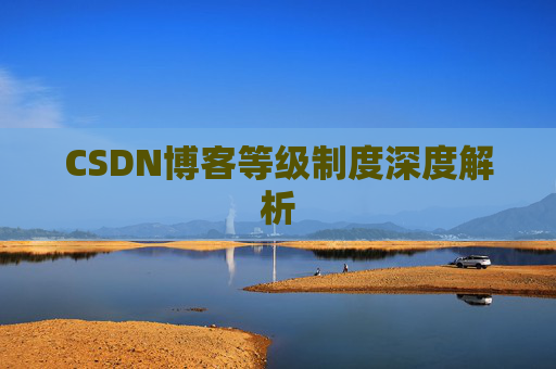 CSDN博客等级制度深度解析
